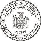 MaxLight Pre-inked New York Professional Engineer Seal Stamp